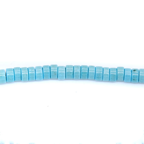 74ST612-B: Magnesite Heishi Beads Blue 4mm 15.5"