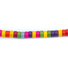 74ST612-X: Magnesite Heishi Beads Mix 4mm 15.5"
