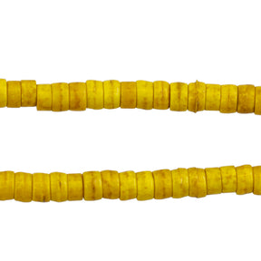 74ST612-Y: Magnesite Heishi Beads Yellow 4mm 15.5"