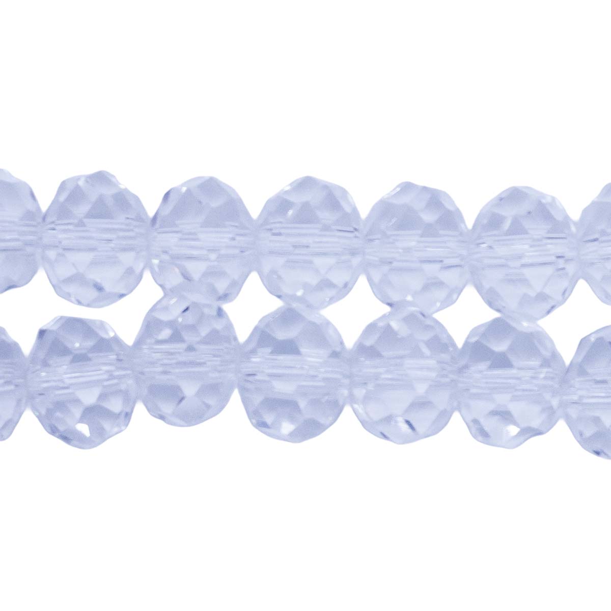 75CD212: Crystal Faceted Rondelle Crystal 6x8mm AAA Grade 1 String