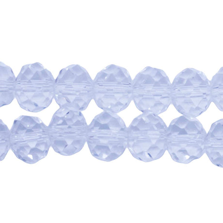 75CD212: Crystal Faceted Rondelle Crystal 6x8mm AAA Grade 1 String