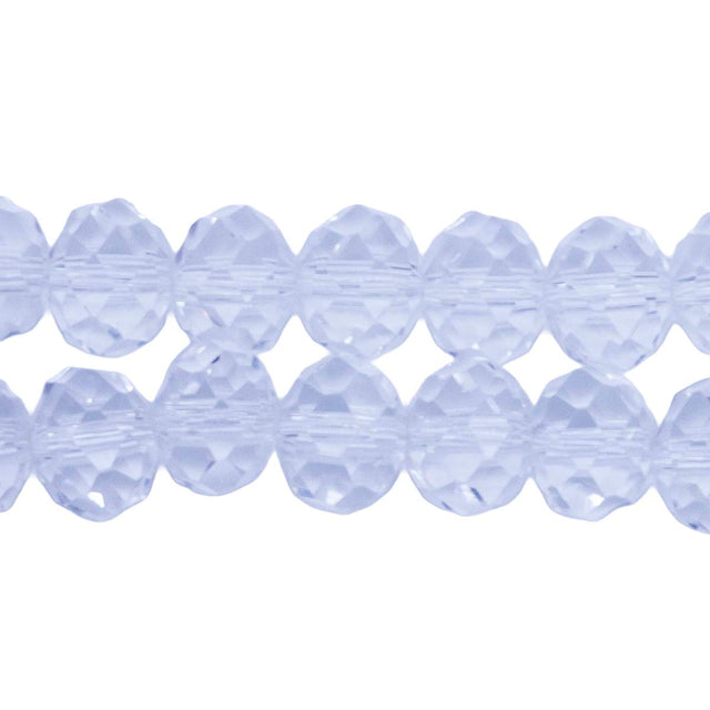 75CD212: Crystal Faceted Rondelle Crystal 6x8mm AAA Grade 1 String