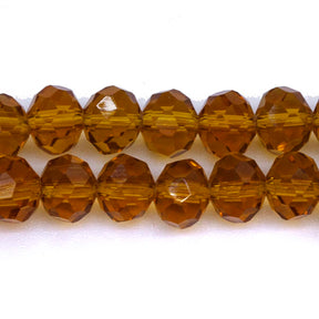 75CD254: Crystal Rondelle Topaz 6x8mm AAA Grade 1 String