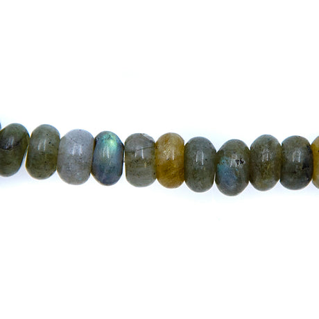 75ST456-R: Labradorite Rondelle 8x5mm 16" String