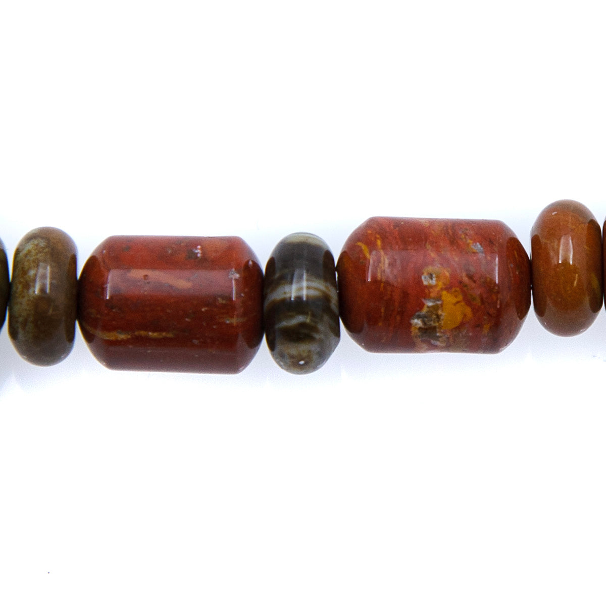 76ST425-DD: Madagascar Jasper Dot Dash 10mm 16"St