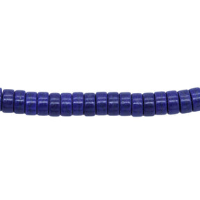 76ST612-DB: Magnesite Heishi Beads Dark Blue 6mm 15.5"