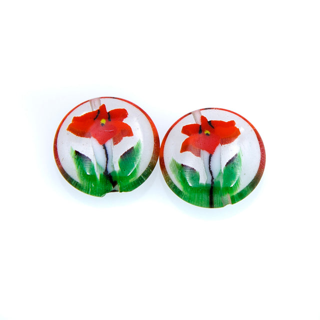 77AG212-1: Acrylic Coin Flower 16mm - 3PC