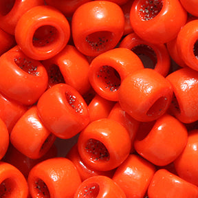 77SV138-2: Vintage Venetian Small Crow Opaque Orange #2 6mm 250 Grams