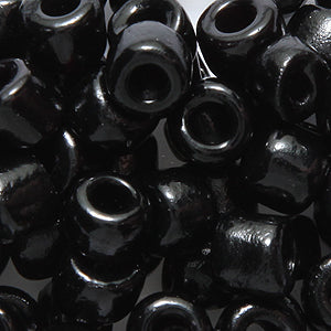 77SV299: Vintage Venetian Small Crow Darkest Plum #1 6mm Average 250 Grams