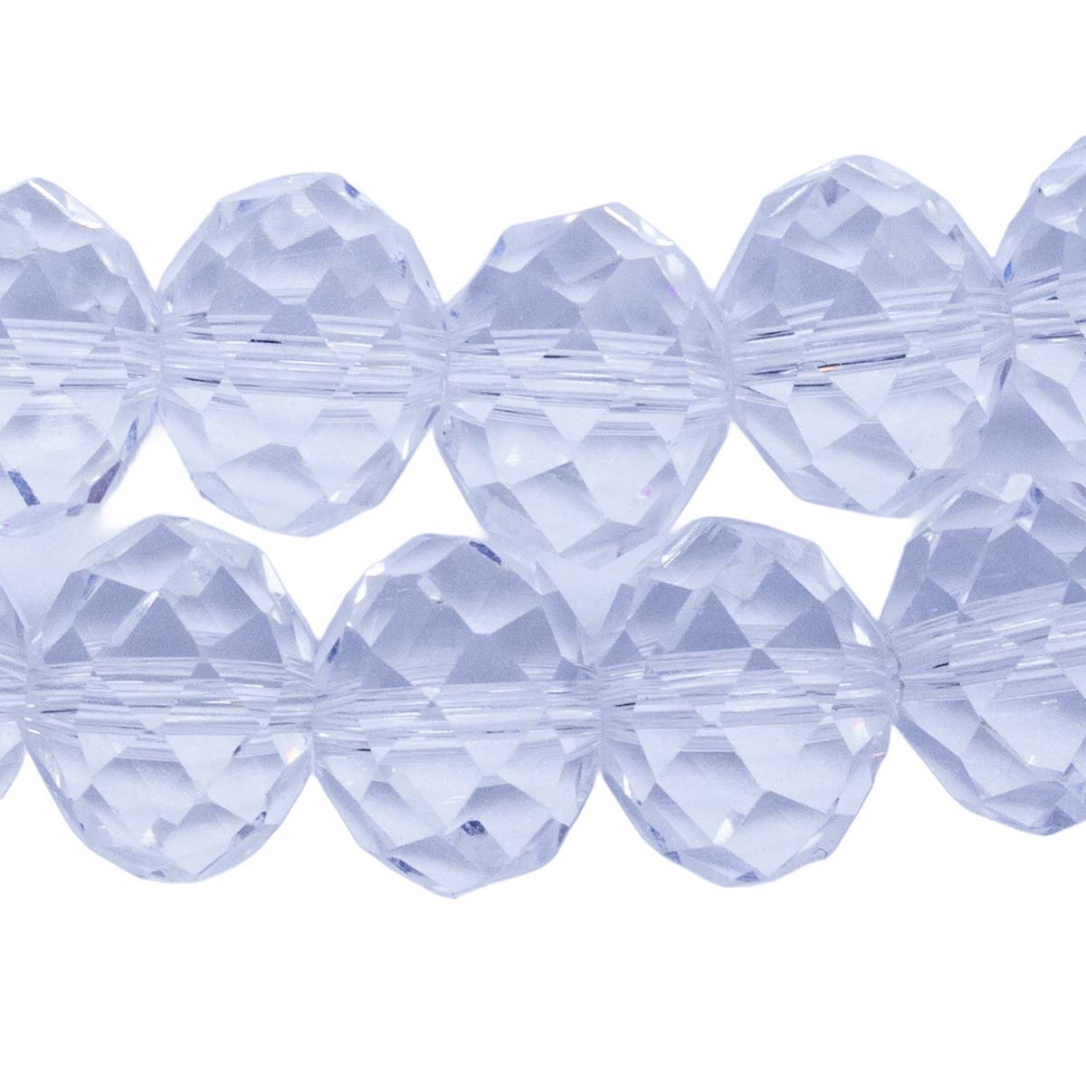 78CD212: Crystal Round Rondelle Crystal 9x12mm 1 String