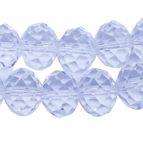 78CD212: Crystal Round Rondelle Crystal 9x12mm 1 String