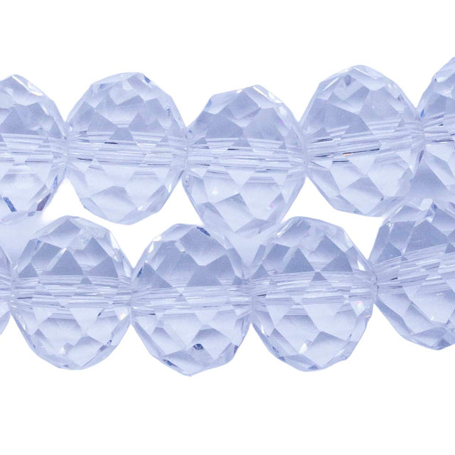 78CD212: Crystal Round Rondelle Crystal 9x12mm 1 String
