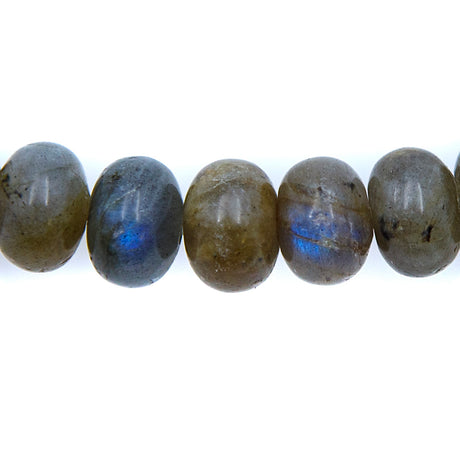 78ST456-R: Labradorite Rondelle 12x8mm 16" String