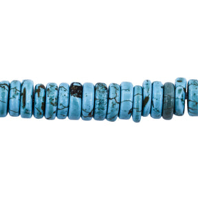 78ST612-TQ: Turquoise Magnesite Heishi Disc 2x8mm