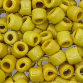 79SV122-2: Vintage Venetian Large Crow Yellow #2 9mm 250 Grams