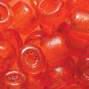 79SV232-1R: Vintage Venetian Crow Transparent Orange #1 9mm 50 Gram Bag