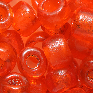 79SV232-1: Vintage Venetian Crow Transparent Orange #1 9mm 250 Grams