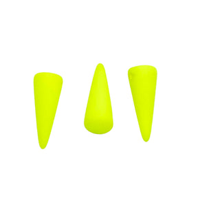 7DP622-NM: CZ Spike Neon Yellow Matte 7x17mm 40PC