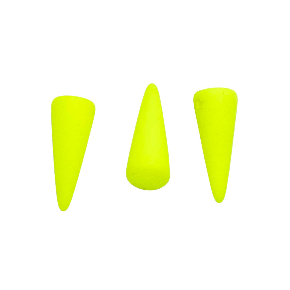 7DP622-NMR: CZ Spike Neon Yellow Matte 7x17mm-6PC