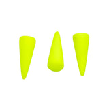7DP622-NMR: CZ Spike Neon Yellow Matte 7x17mm-6PC