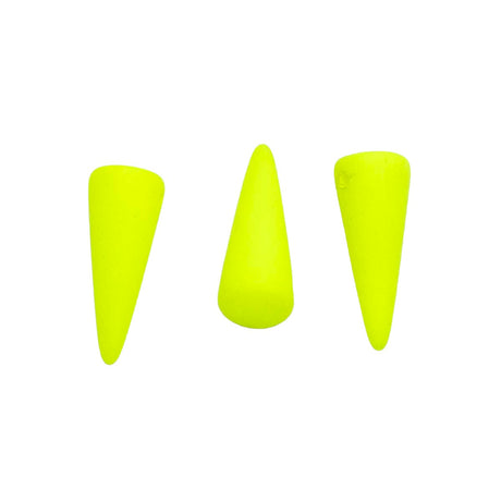 7DP622-NMR: CZ Spike Neon Yellow Matte 7x17mm-6PC