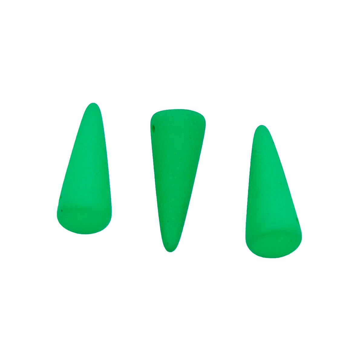 7DP684-NMR: CZ Spike Neon Green Matte 7x17mm-6PC