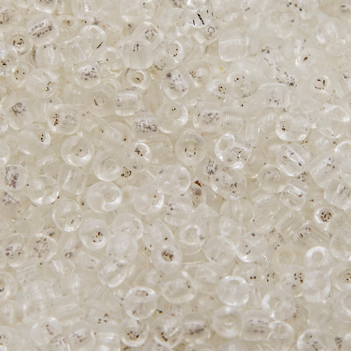 7SV212-Q: Vintage Venetian Seed Bead Clear #1 Square Hole 7/0 - 500 Grams