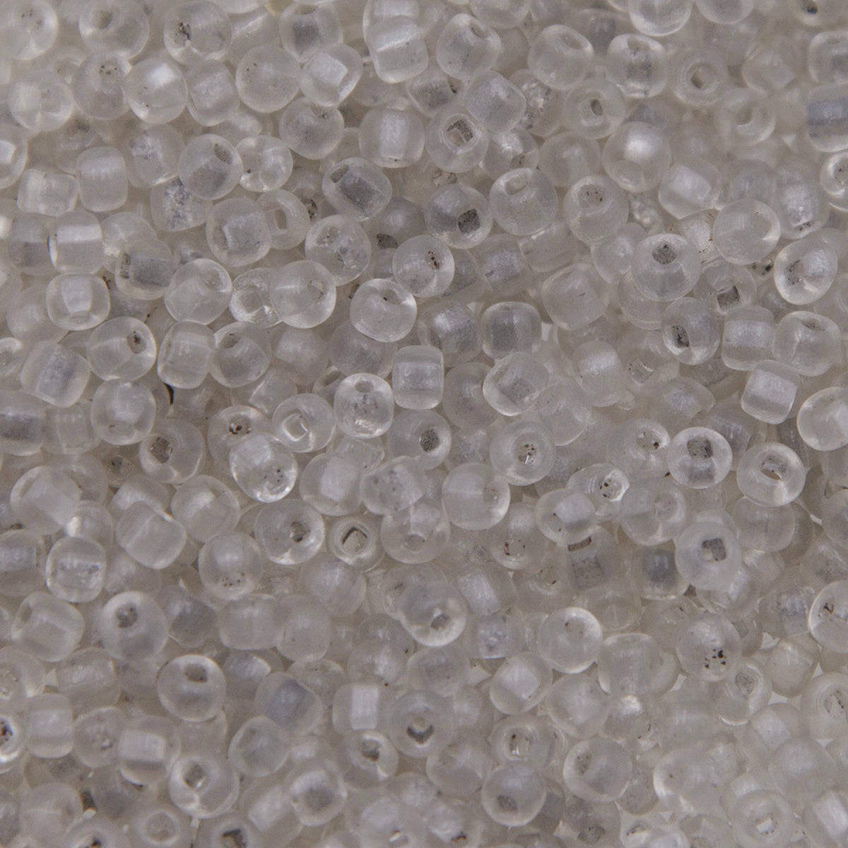 7SV212-QU: Vintage Venetian Seed Bead Clear #1 Square Hole Unfinished 7/0 - 500 Grams