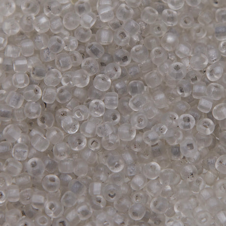 7SV212-QU: Vintage Venetian Seed Bead Clear #1 Square Hole Unfinished 7/0 - 500 Grams