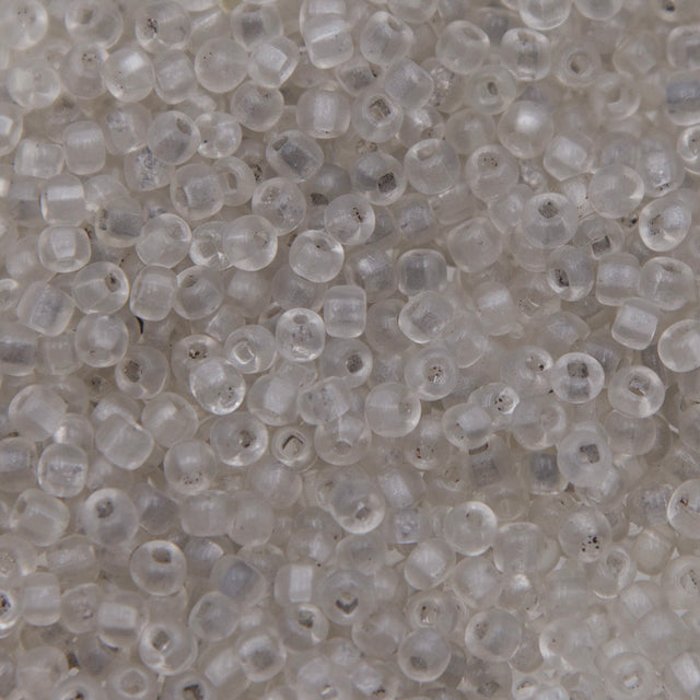 7SV212-QU: Vintage Venetian Seed Bead Clear #1 Square Hole Unfinished 7/0 - 500 Grams