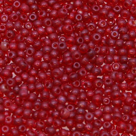 7SV246-2R1: Vin Ven Seed Bead Transparent Garnet #2 7/0 - 50 GM