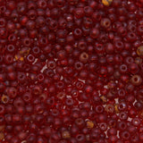 7SV246-2RR: Vintage Venetian Transparent DK Red Some Rust 7/0 50 Gram Bag