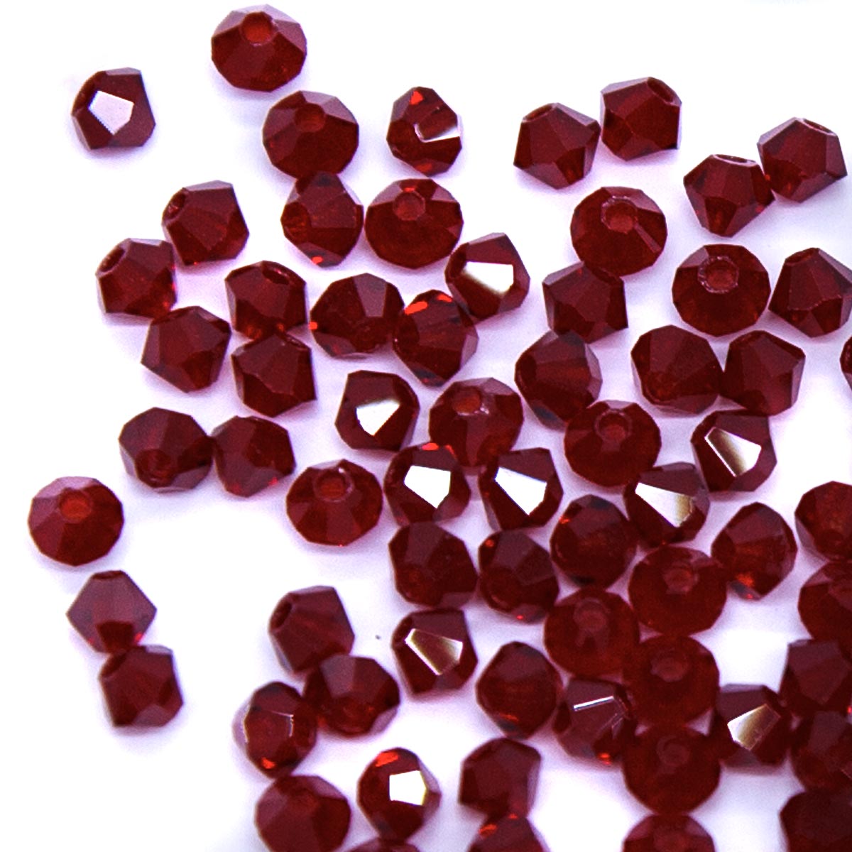 80CC244: Preciosa Crystal Dia Siam 3mm-144PC
