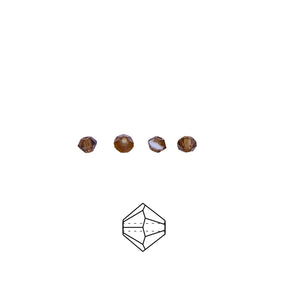 80CC257: Preciosa Crystal Dia Smoked Topaz 3mm-144PC