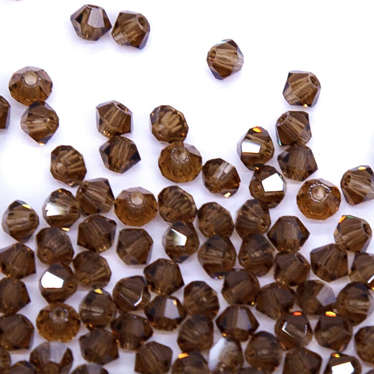 80CC257: Preciosa Crystal Dia Smoked Topaz 3mm-144PC