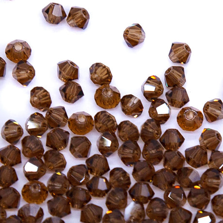 80CC257: Preciosa Crystal Dia Smoked Topaz 3mm-144PC