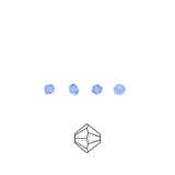 80CC272: Preciosa Crystal Dia Lt Sapphire 3mm-144PC