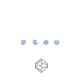 80CC272: Preciosa Crystal Dia Lt Sapphire 3mm-144PC