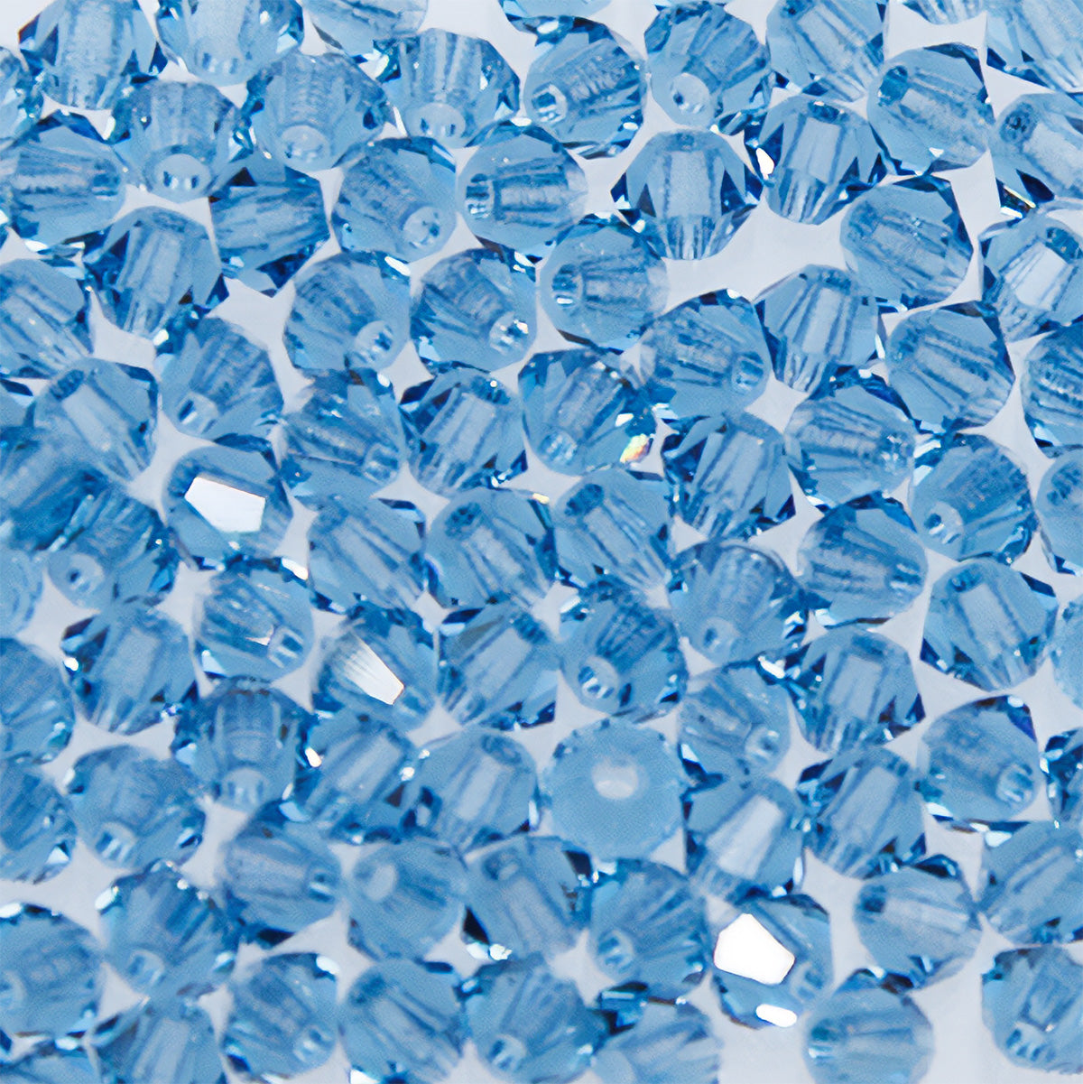 80CC275: Preciosa Czech Crystal Diamond Malibu Blue 3mm