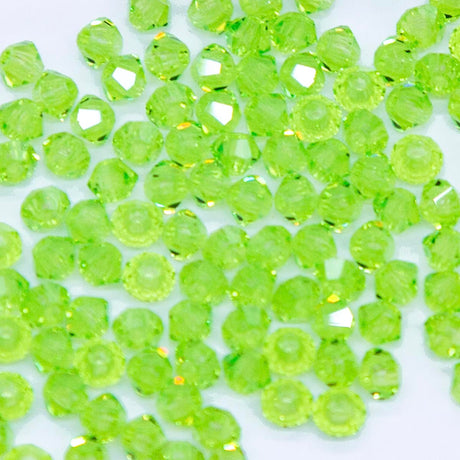 80CC282-L: Preciosa Czech Crystal Diamond Limecicle 3mm 144Pc