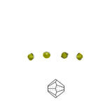 80CC283: Preciosa Crystal Dia Olivine 3mm-144PC