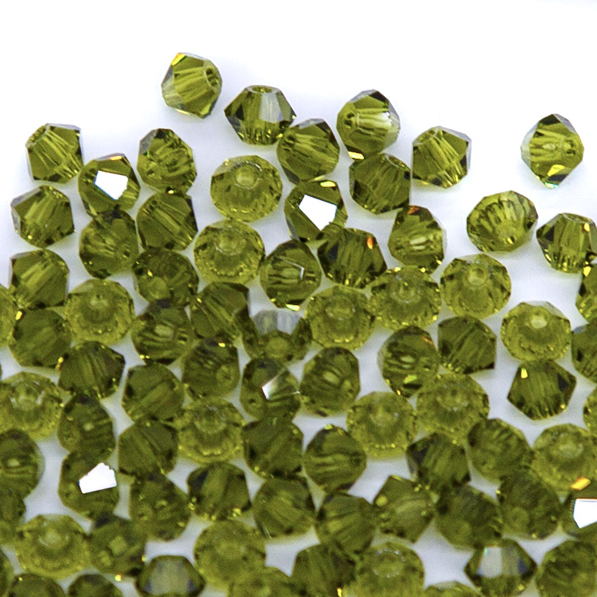 80CC283: Preciosa Crystal Dia Olivine 3mm-144PC
