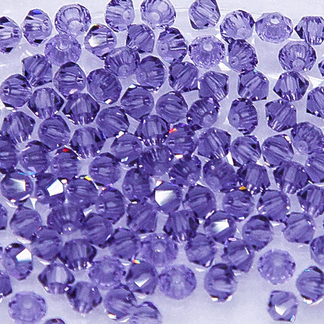 80CC297: Preciosa Crystal Dia Tanzanite 3mm-144PC
