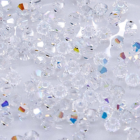 80CC512: Preciosa Crystal Dia Crystal AB 3mm-144PC