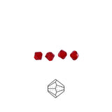 82CC242: Preciosa Crystal Dia Lt Siam 4mm-144PC