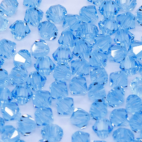 82CC263: Preciosa Crystal Dia Aquamarine 4mm-144PC