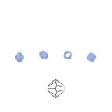 82CC270: Preciosa Crystal Dia Lt Sapphire Opal 4mm-144PC