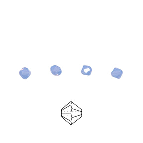 82CC270: Preciosa Crystal Dia Lt Sapphire Opal 4mm-144PC