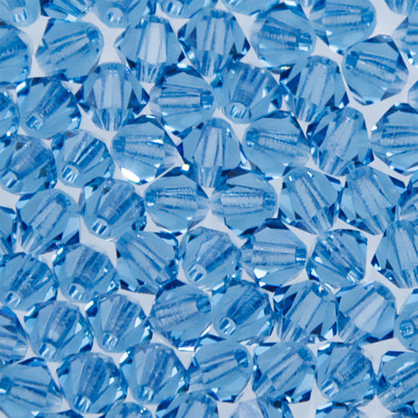 82CC275: Preciosa Czech Crystal Diamond Malibu Blue 4mm