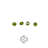 82CC283: Preciosa Crystal Dia Olivine 4mm-144PC